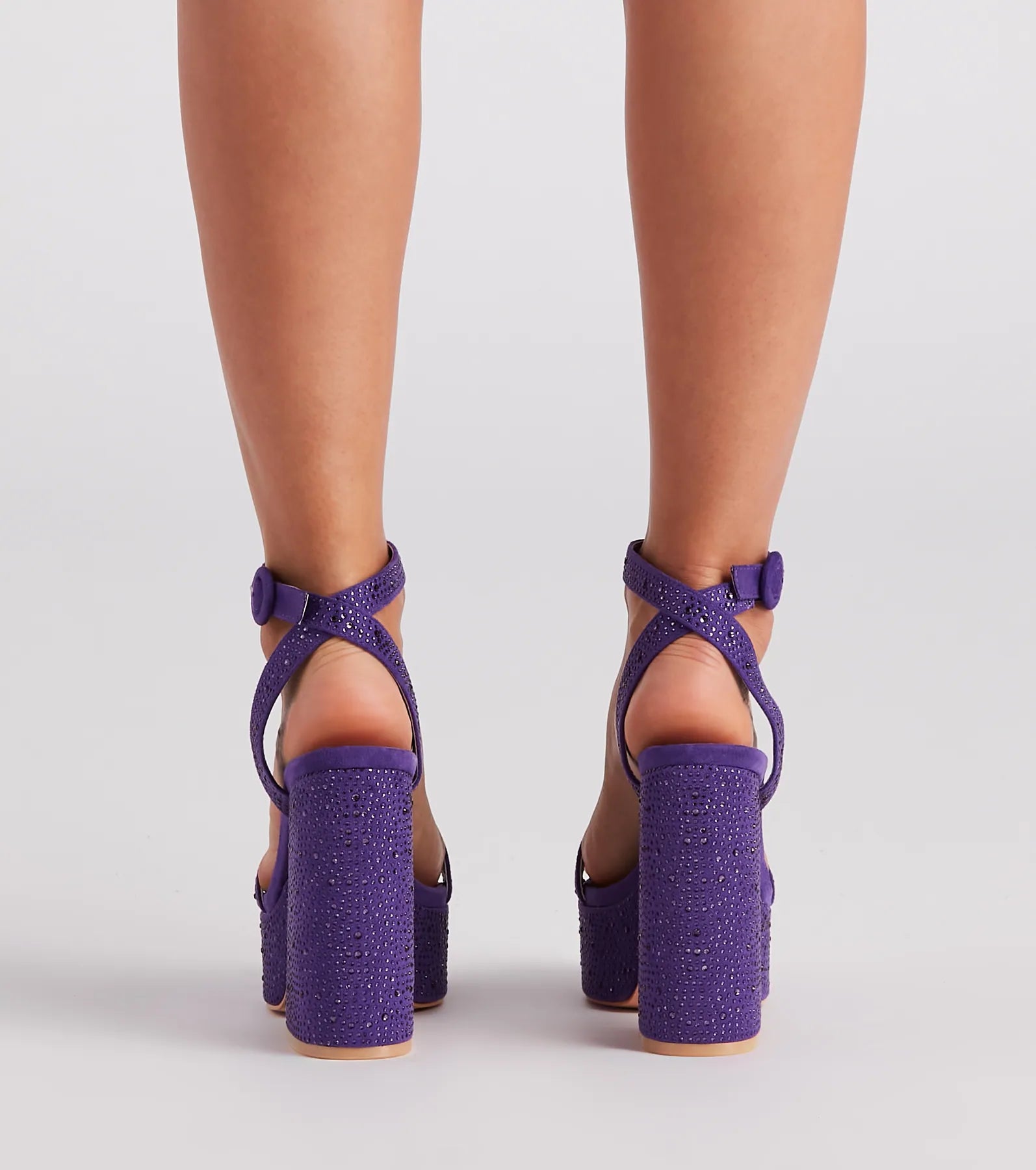 Sassy Style Rhinestone Platform Heels