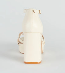 Trendy Essential Caged Platform Heels