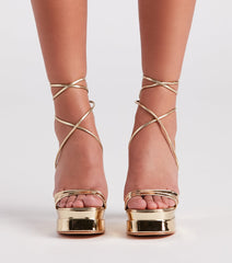 Star Of The Show Platform Block Heels