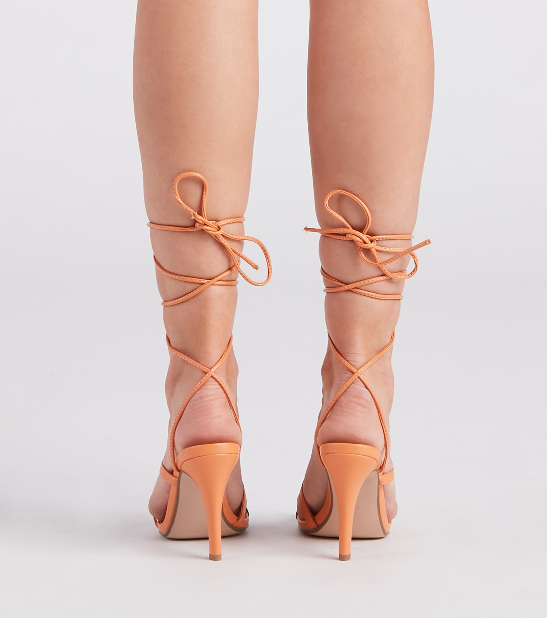 So Sleek Lace-Up Heels