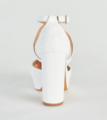 Signature Style Platform Block Heel Pumps