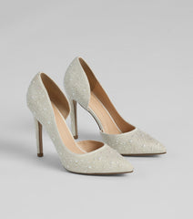 Elegant Energy Faux Pearl Stiletto Pumps