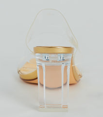 Style So Clear Strap Metallic Block Heel Mules