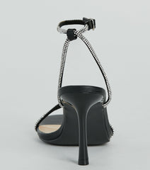 Strut In Fabulous Rhinestone Stiletto Heels