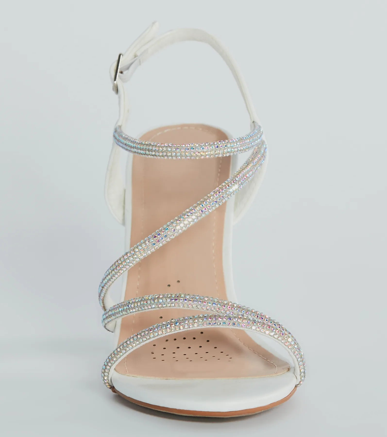 Miss Marvelous Rhinestone Block Heels