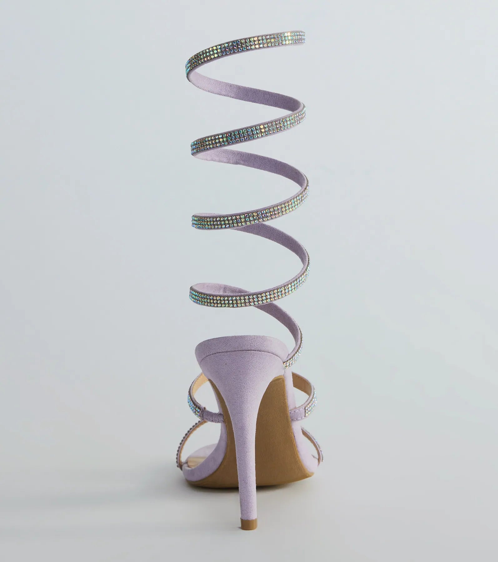 Spiral Rhinestone Stiletto Heels