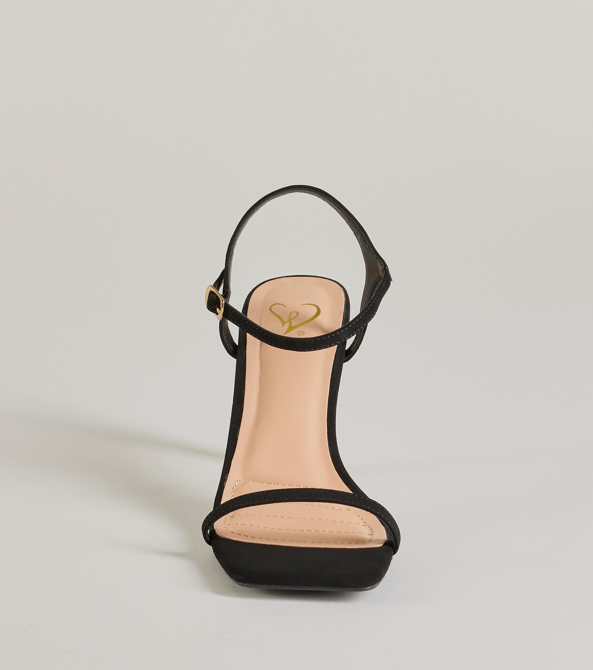 Style Pop Square Toe Nubuck Stiletto Heels