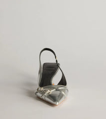 Chic Strut Faux Leather Stiletto Heels