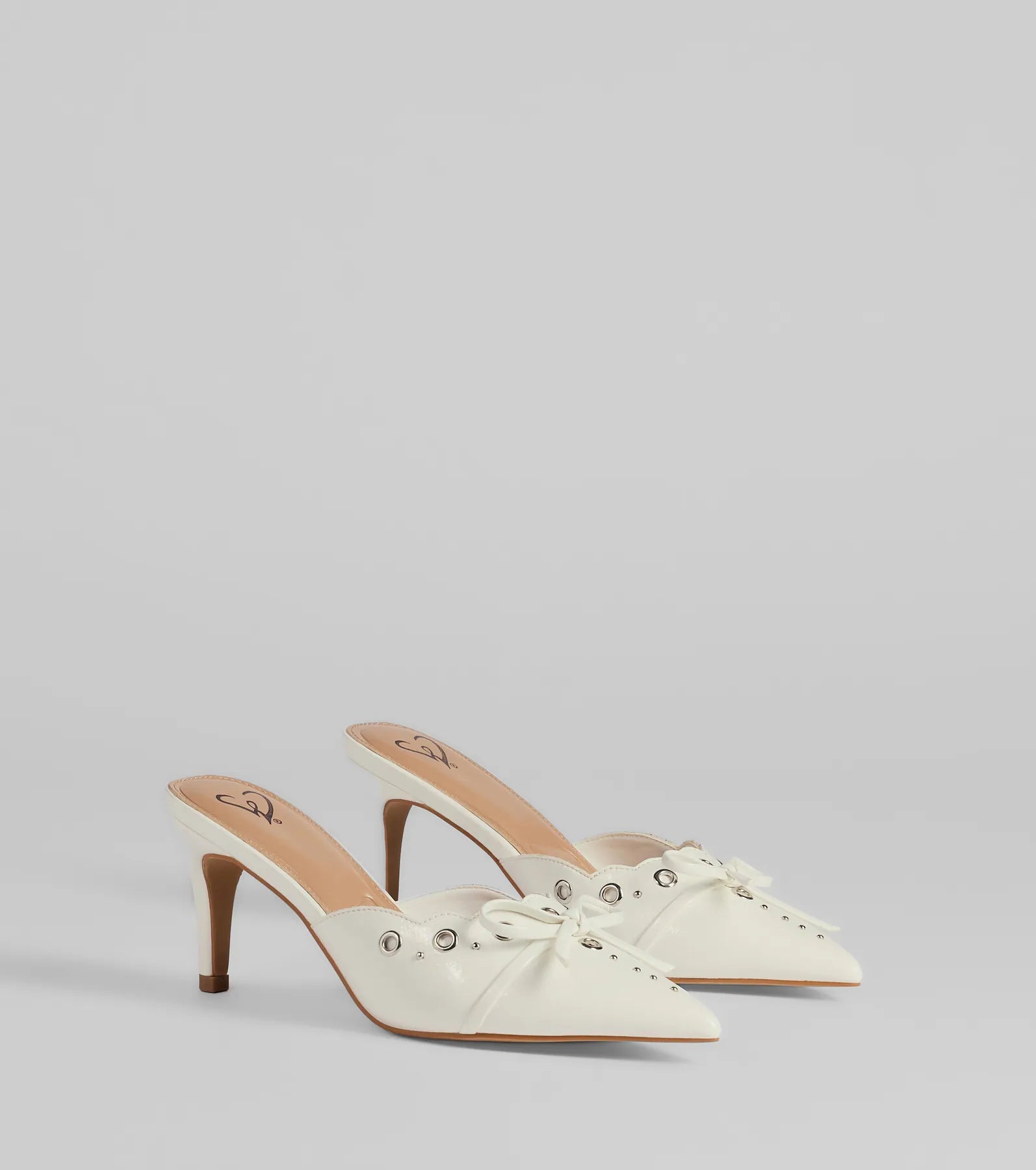 Sweetest Gift Closed Toe Bow Stiletto Pumps