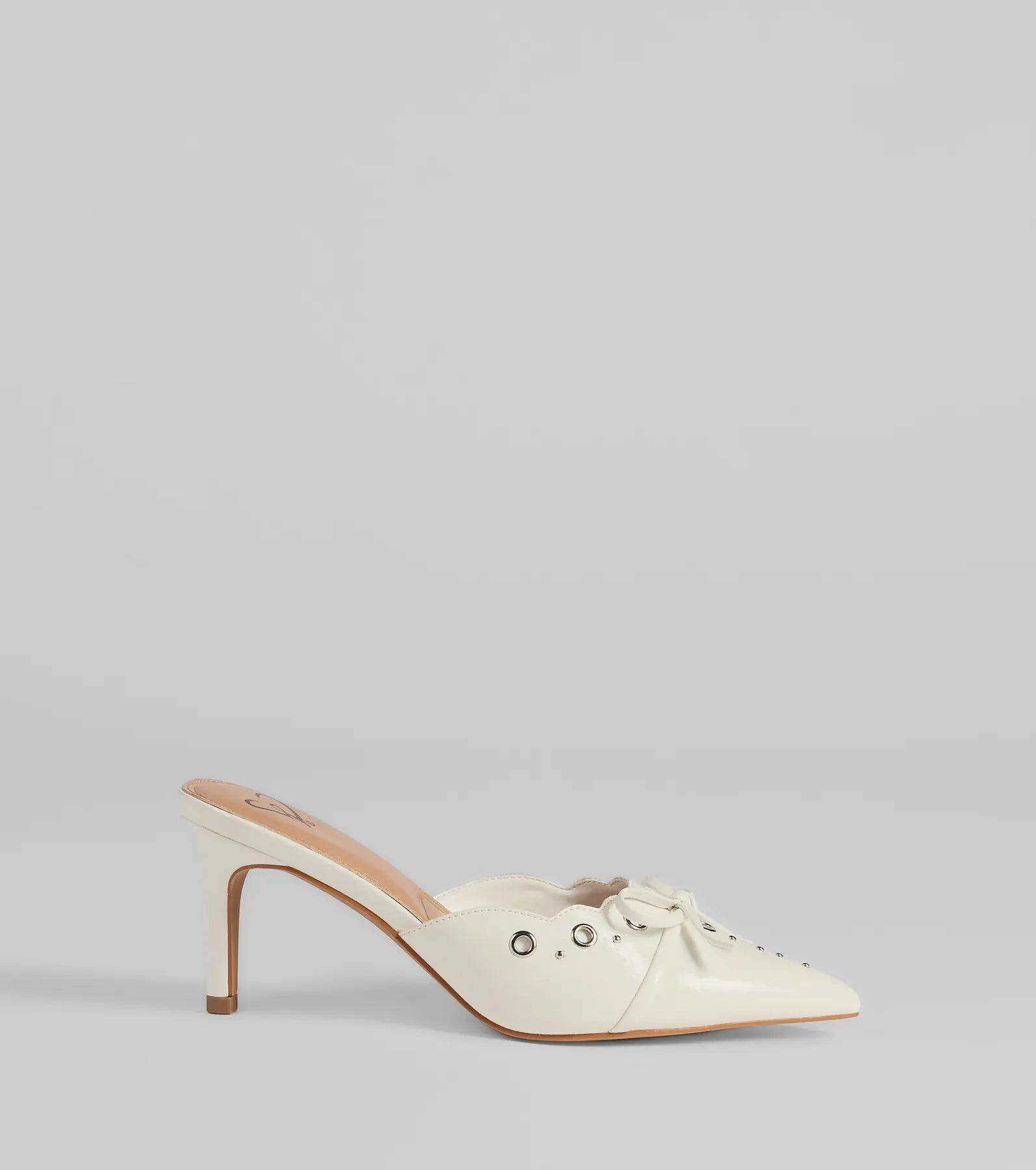 Sweetest Gift Closed Toe Bow Stiletto Pumps