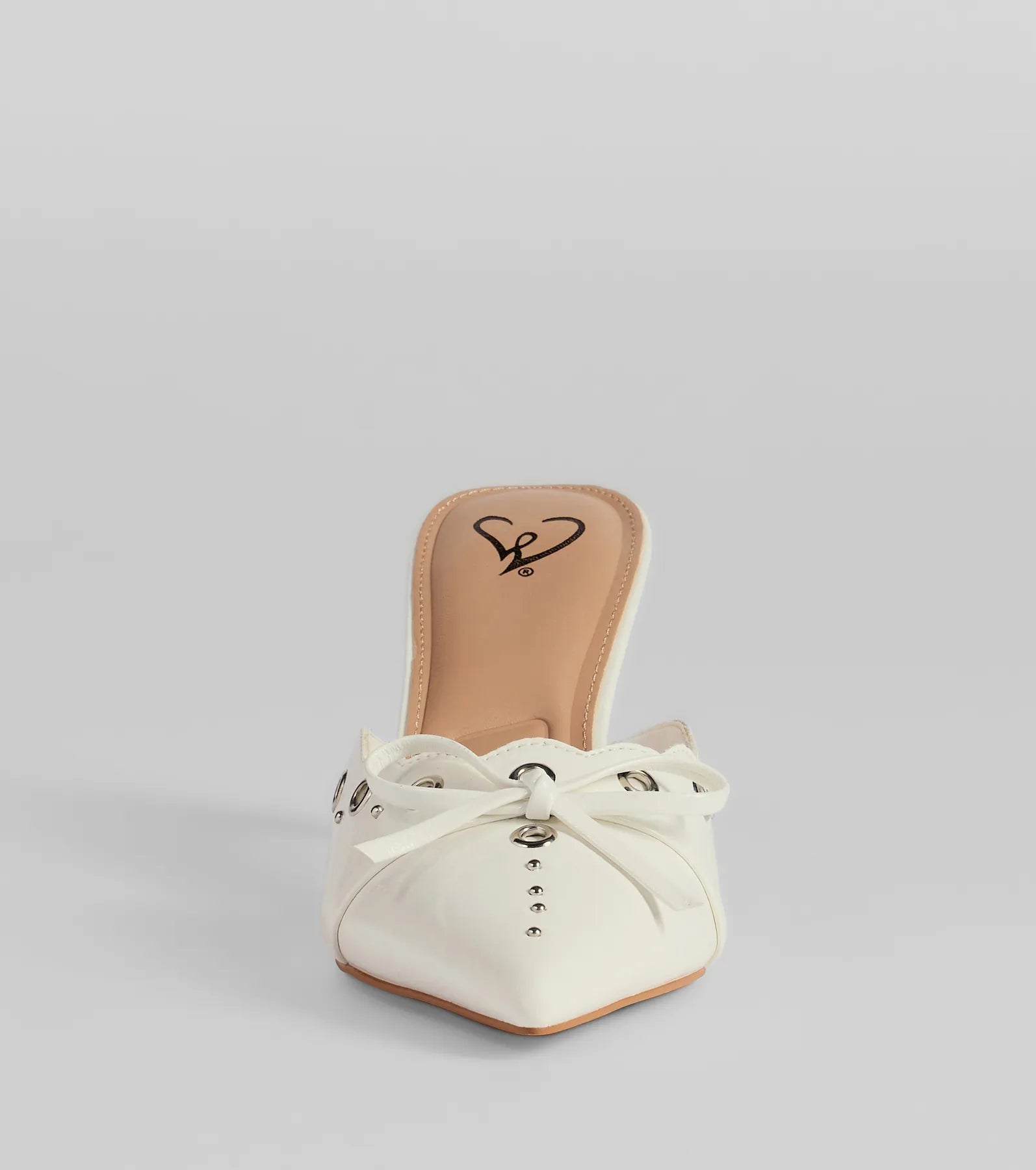 Sweetest Gift Closed Toe Bow Stiletto Pumps