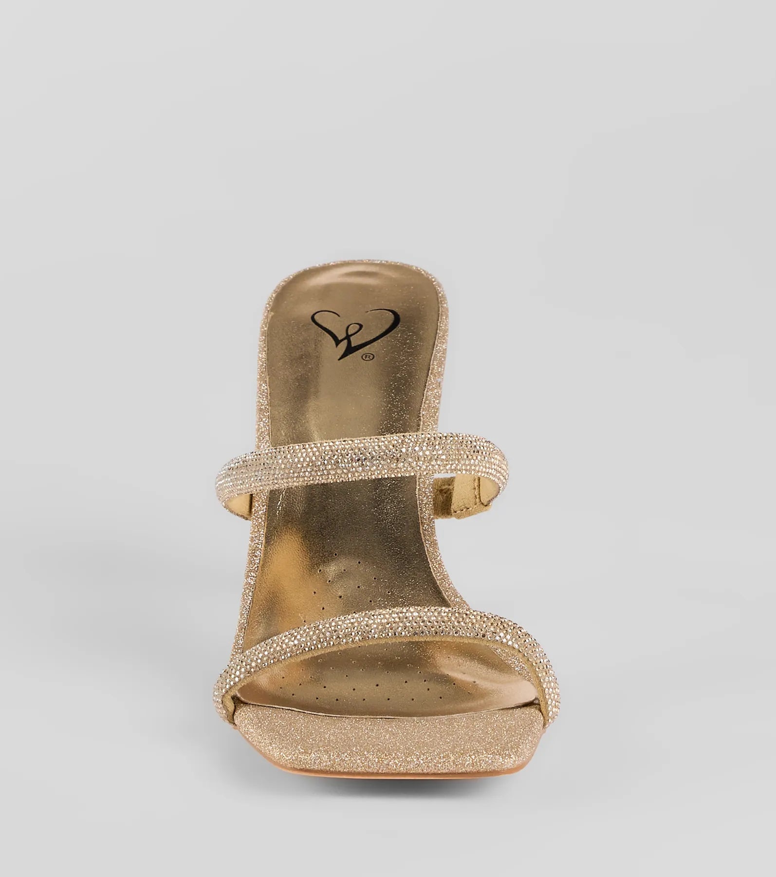 Classy Luxe Rhinestone Strappy Stiletto Mules