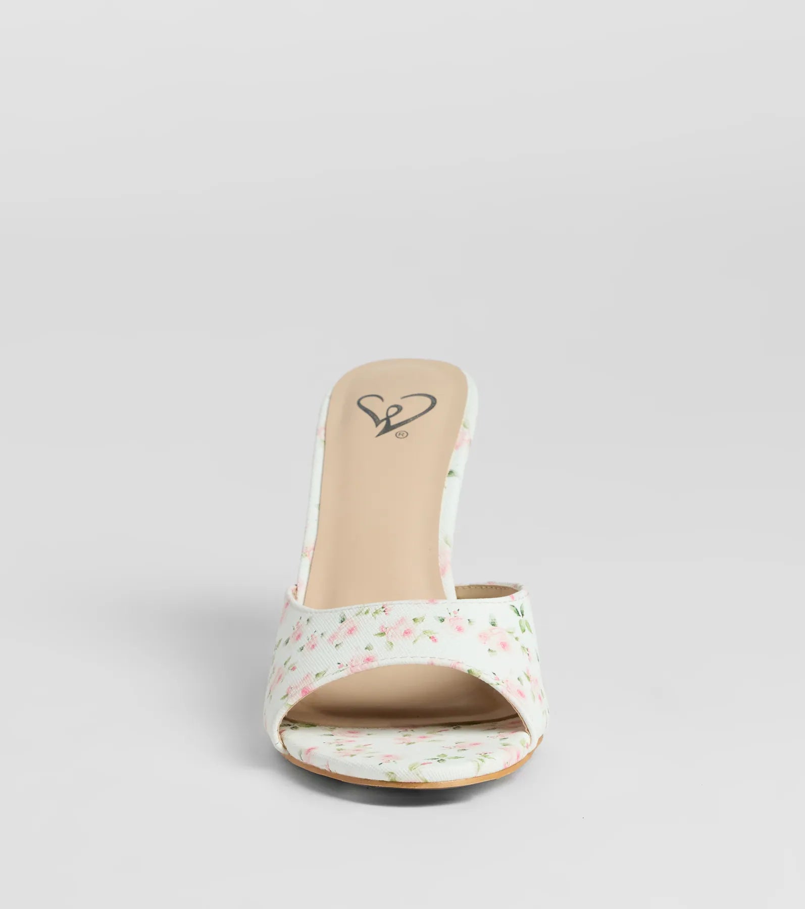 Flourishing Rose Floral Stiletto Mules