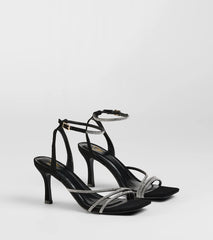 So Icy Rhinestone Kitten Stiletto Heels