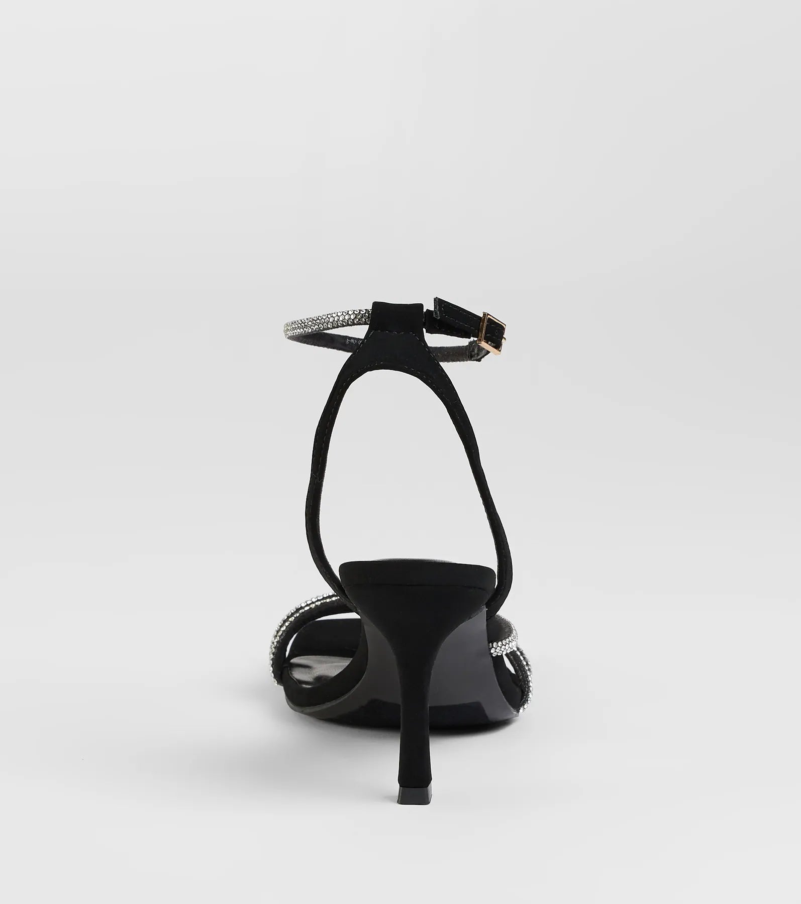 So Icy Rhinestone Kitten Stiletto Heels