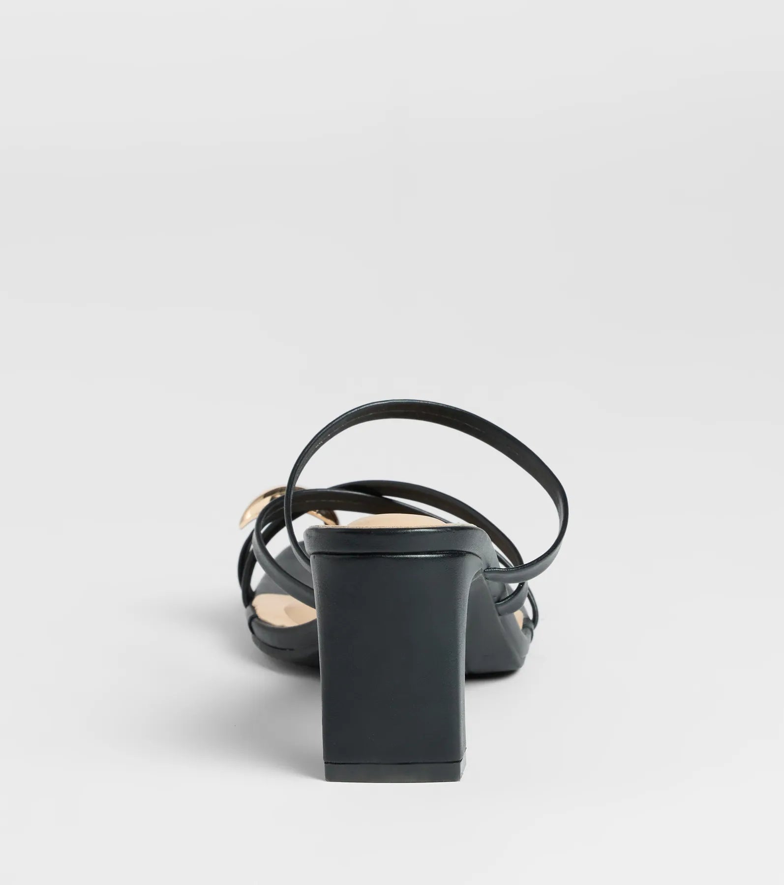 Sweet Attraction Toe Ring Strappy Block Heels