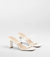 Finest Hour Bow Strappy Mules