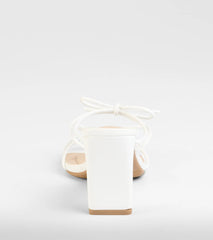 Finest Hour Bow Strappy Mules