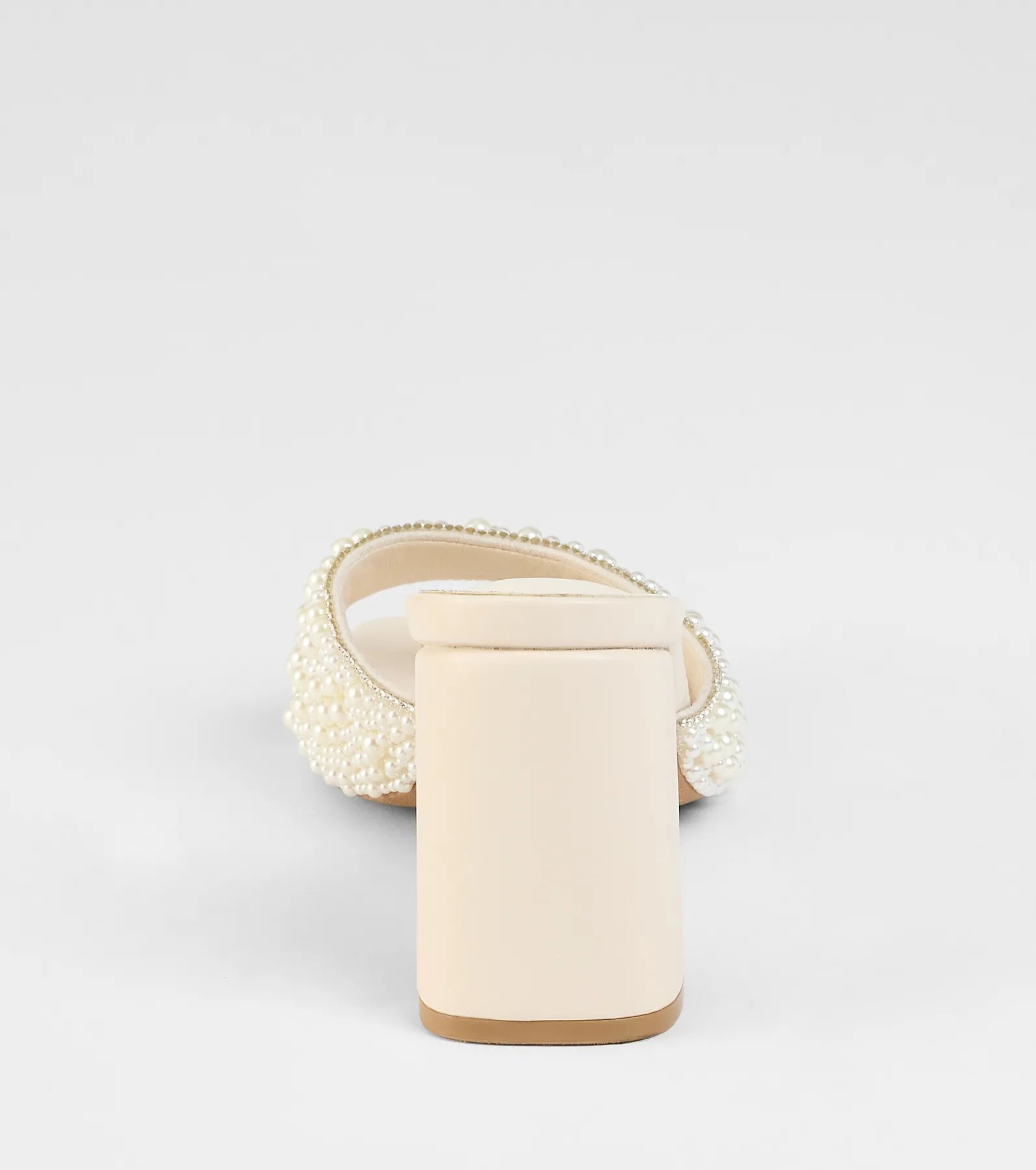 Classy And Cute Faux Pearl Block Heels