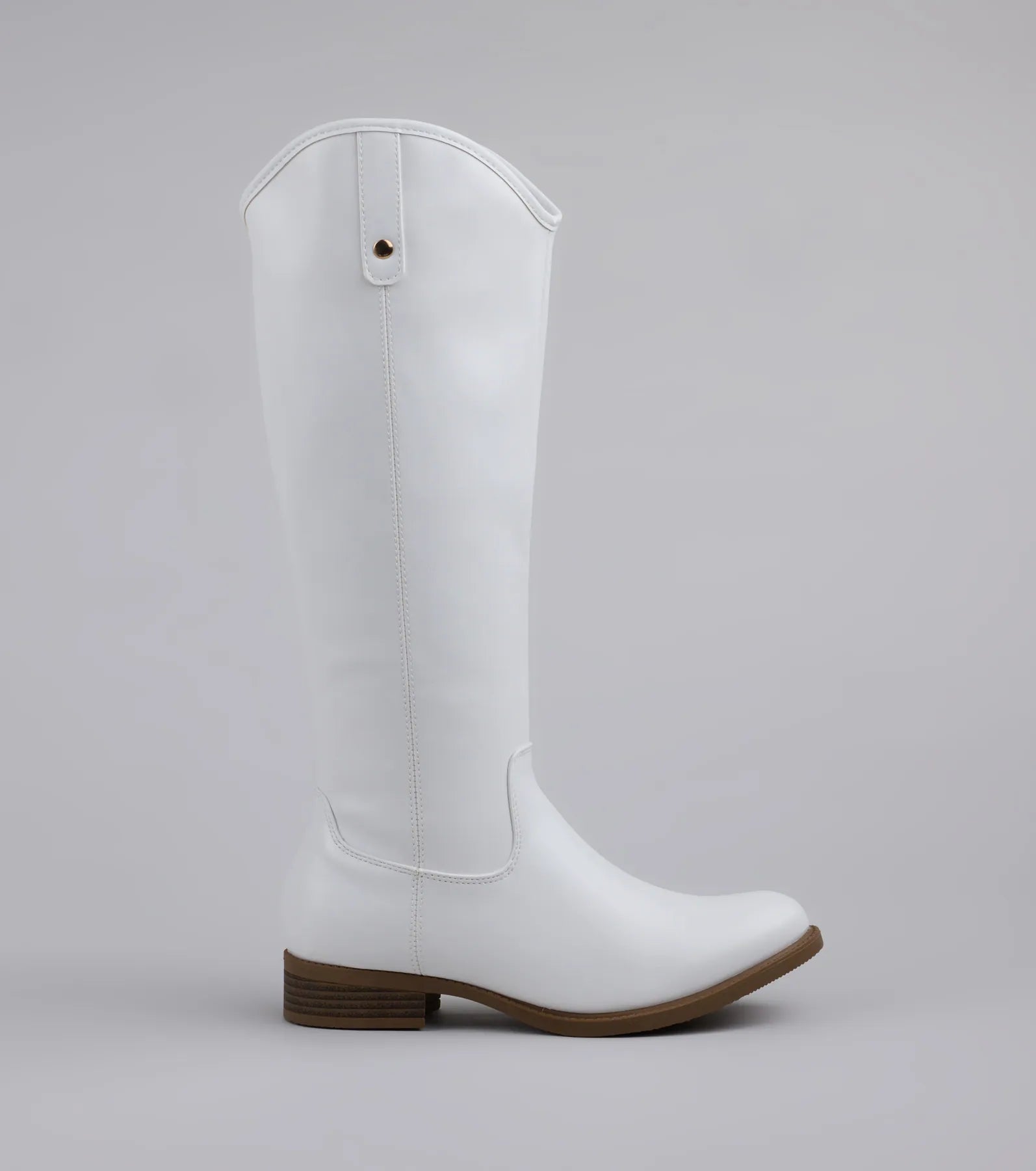 Polished Touch Under The Knee Riding Boots