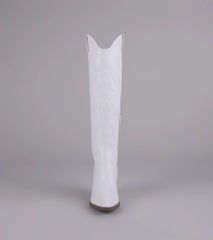 Lone Star Girl Knee High Cowboy Boots