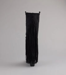 Trendy Strut Fringe Western Boots