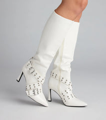 Follow My Lead Buckle Stiletto Boots