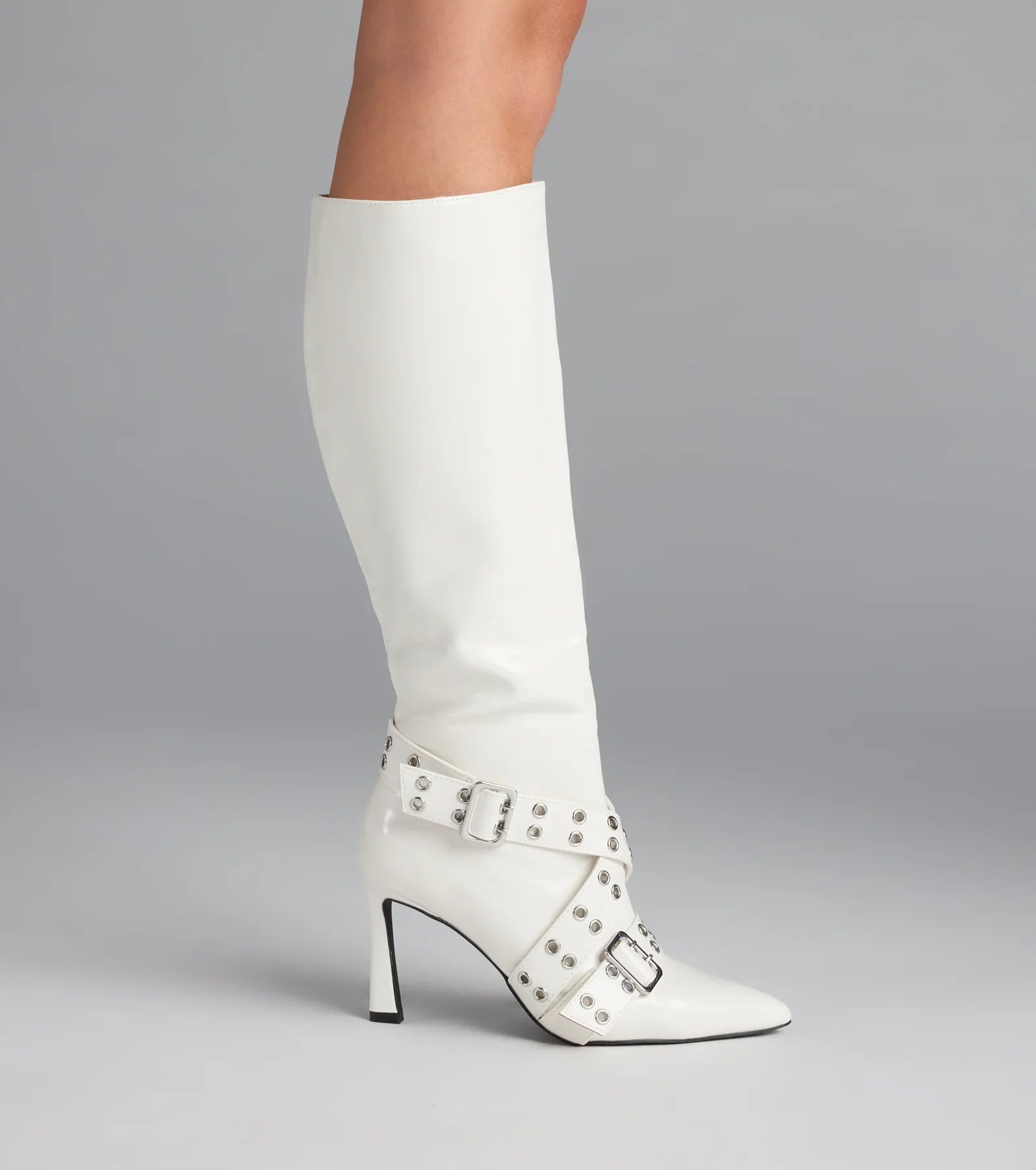 Follow My Lead Buckle Stiletto Boots