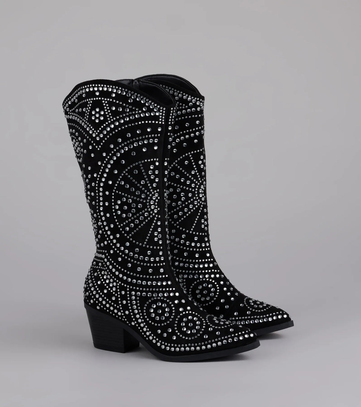 Glam Strut Rhinestone Cowboy Boots