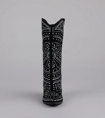 Glam Strut Rhinestone Cowboy Boots