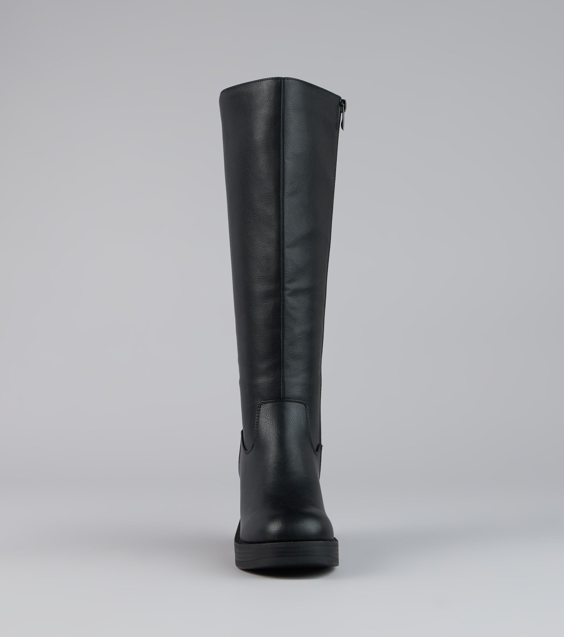 Steppin Up Block Heel Knee High Boots