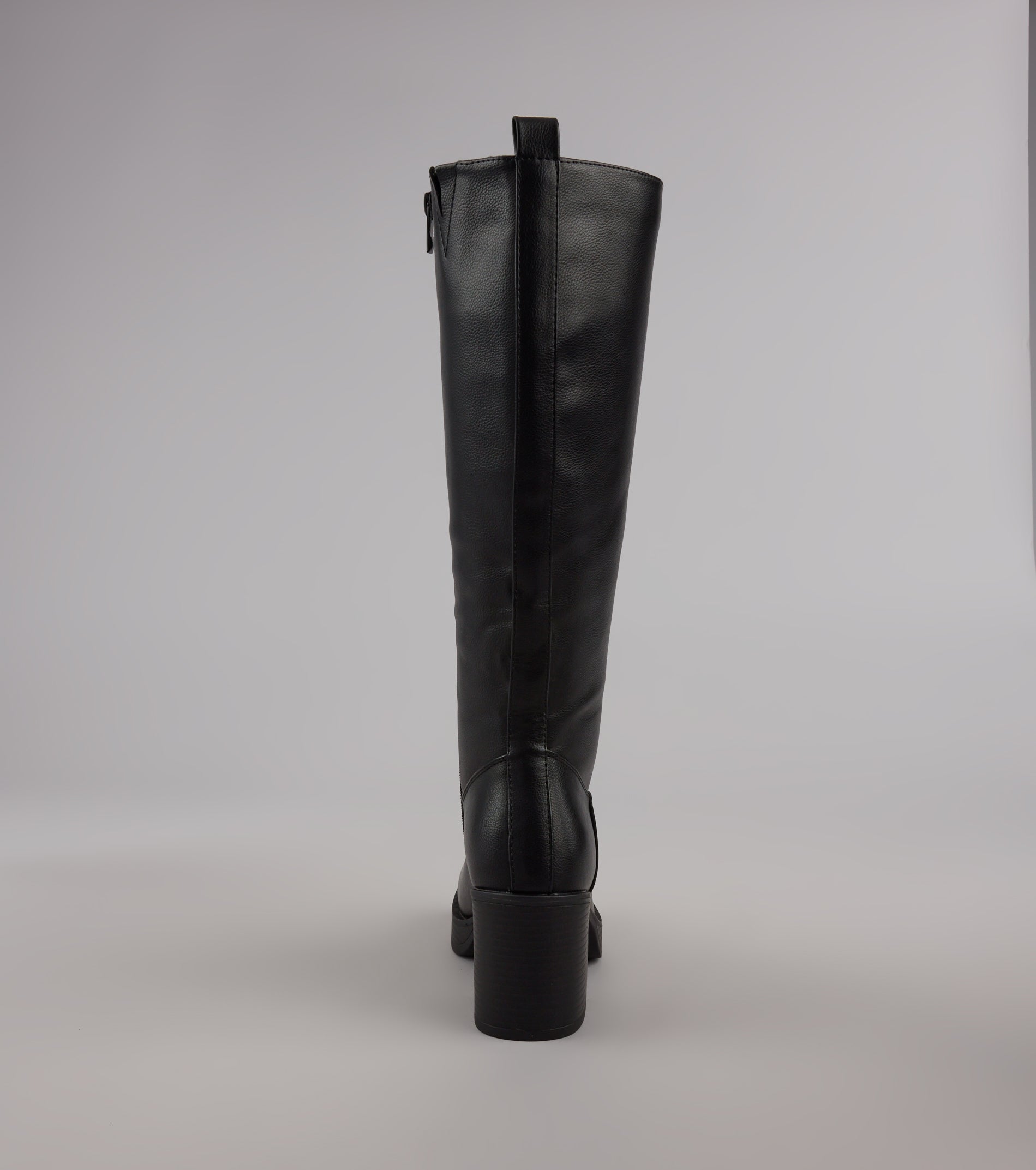 Steppin Up Block Heel Knee High Boots