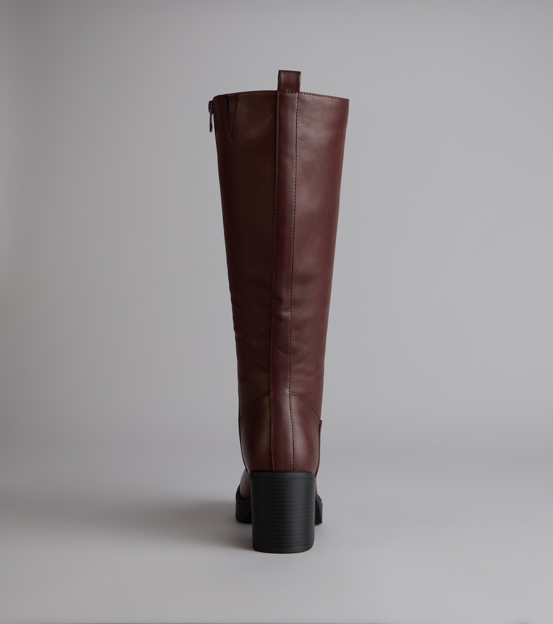 Steppin Up Block Heel Knee High Boots
