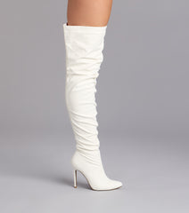 Strut In Style Scrunch Over-The-Knee Boots