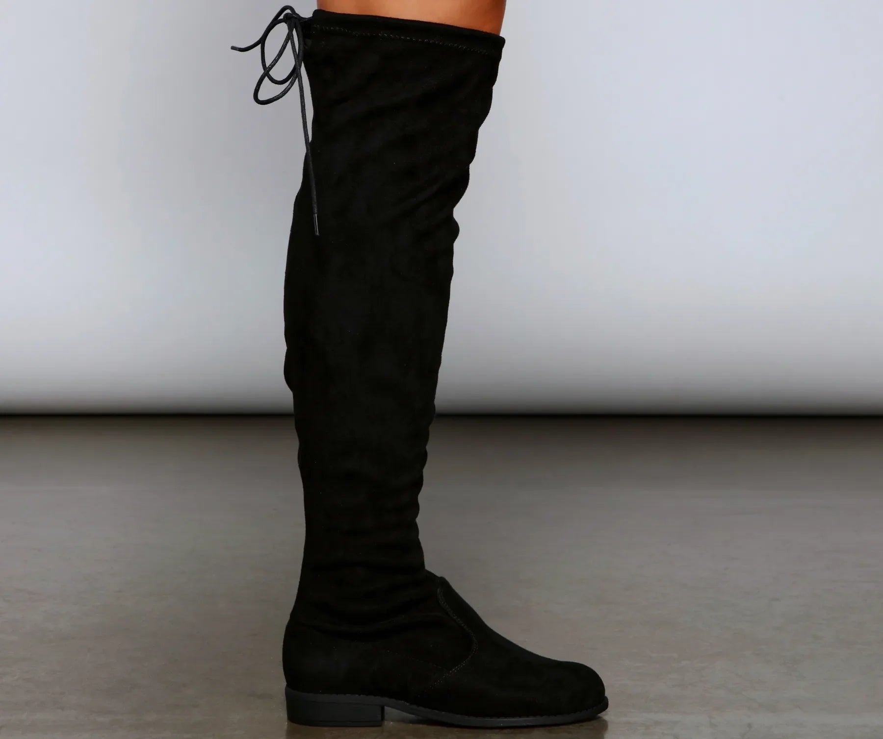 Classic Faux Suede Over-The-Knee Boots