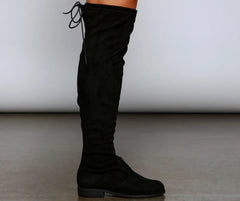 Classic Faux Suede Over-The-Knee Boots