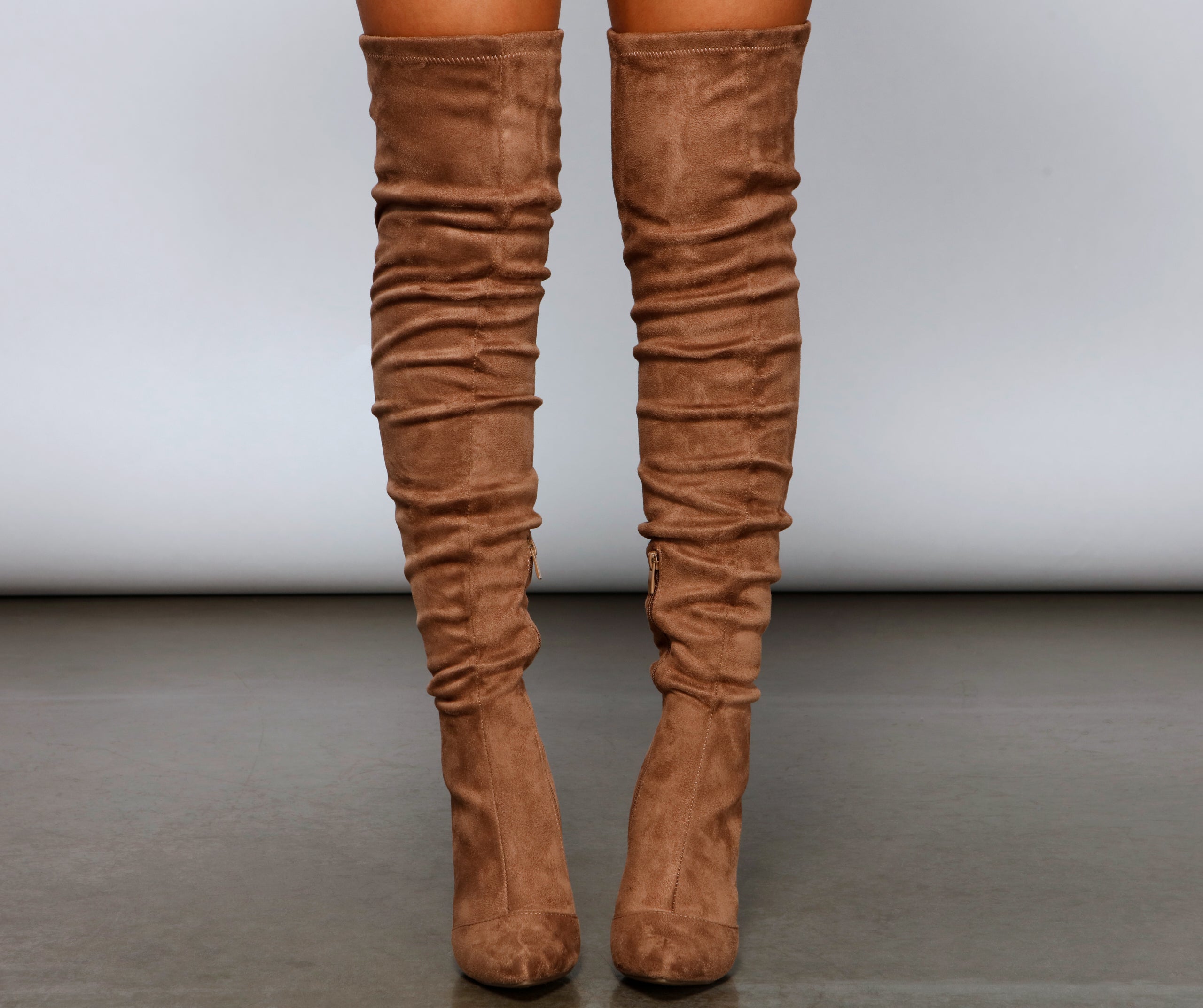 Stacked On Style Lace-Up Boots