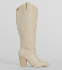 Cutest In The West Faux Leather Cowboy Boots