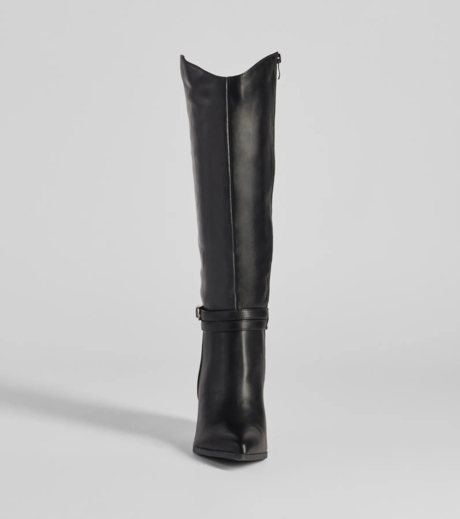 Strut The Streets Under-The-Knee Faux Leather Boots