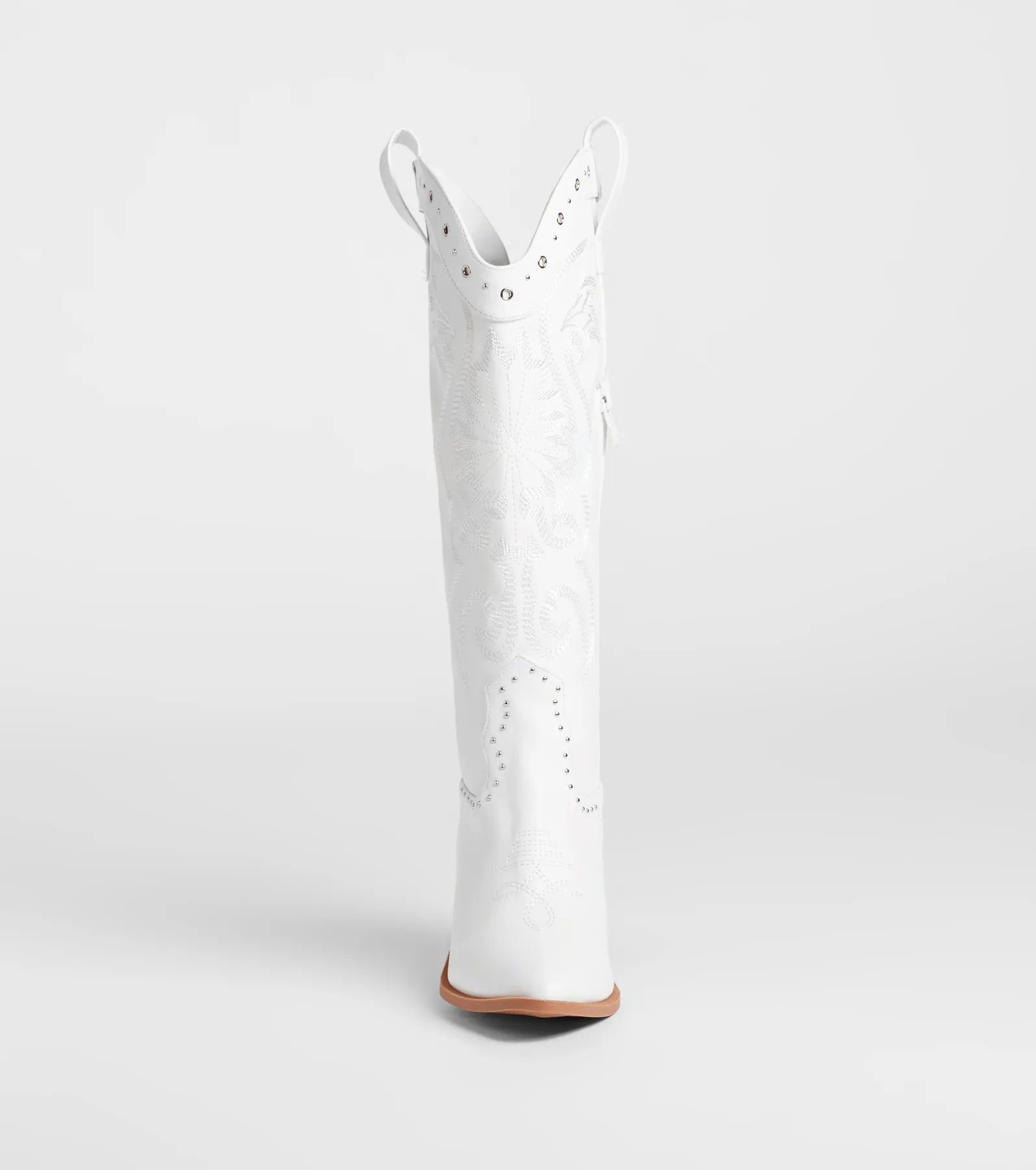 Edgy Western Vibe Studded Cowboy Boots