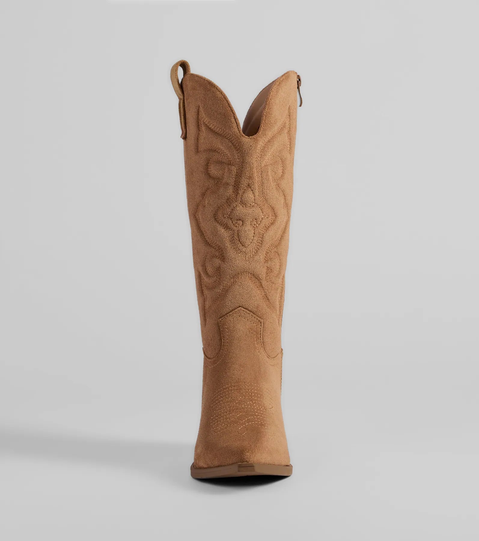Country Threads Western Microsuede Cowboy Boots