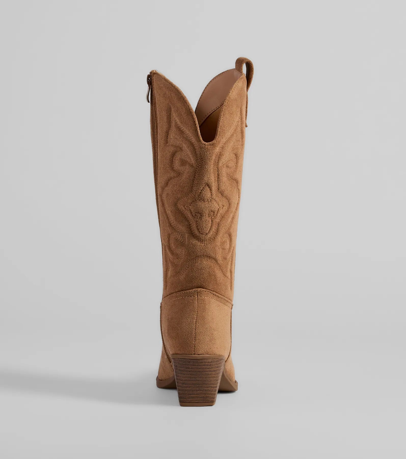 Country Threads Western Microsuede Cowboy Boots