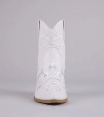 Full Bloom Floral Cowboy Booties