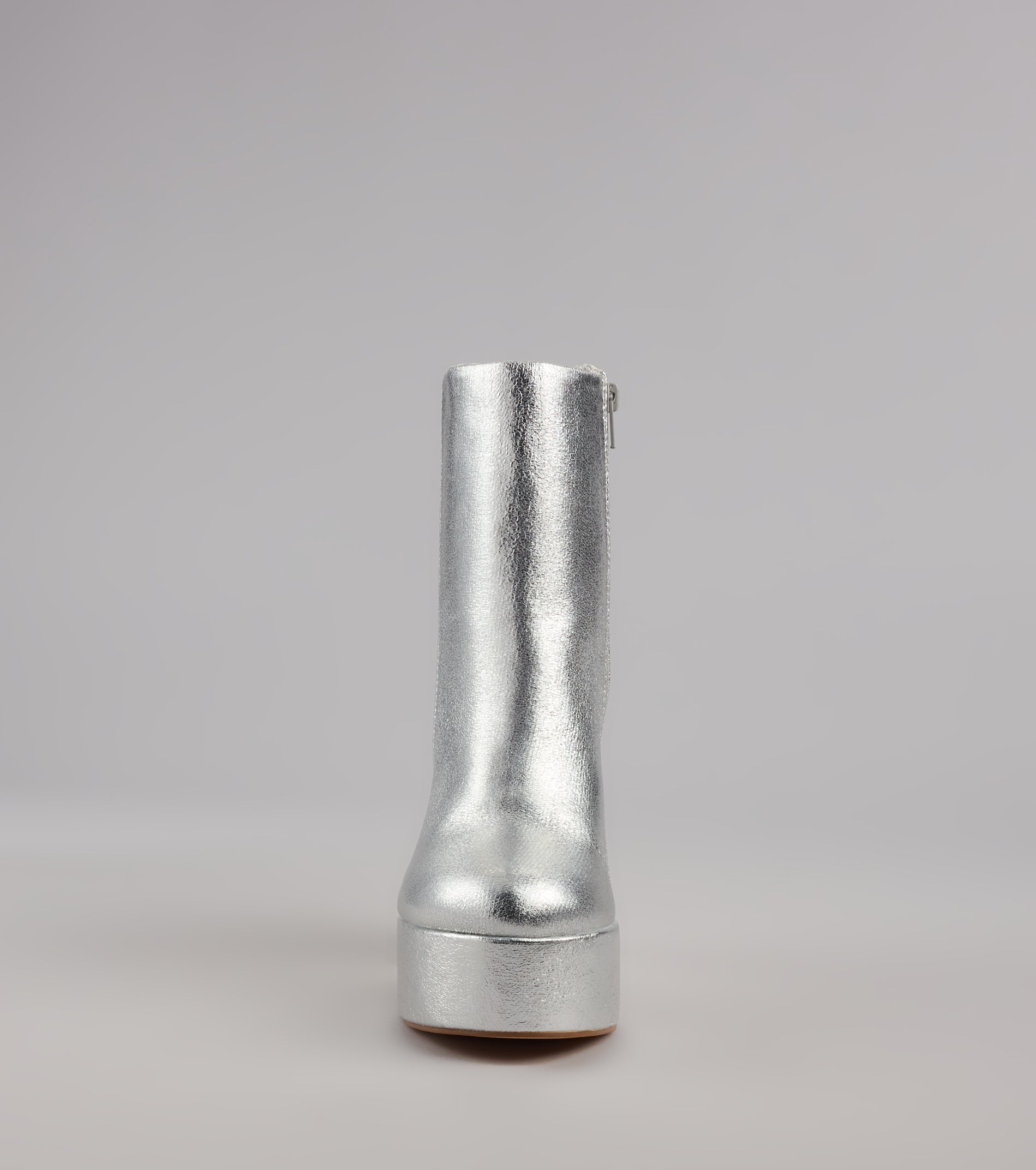 Disco Fever Metallic Platform Booties