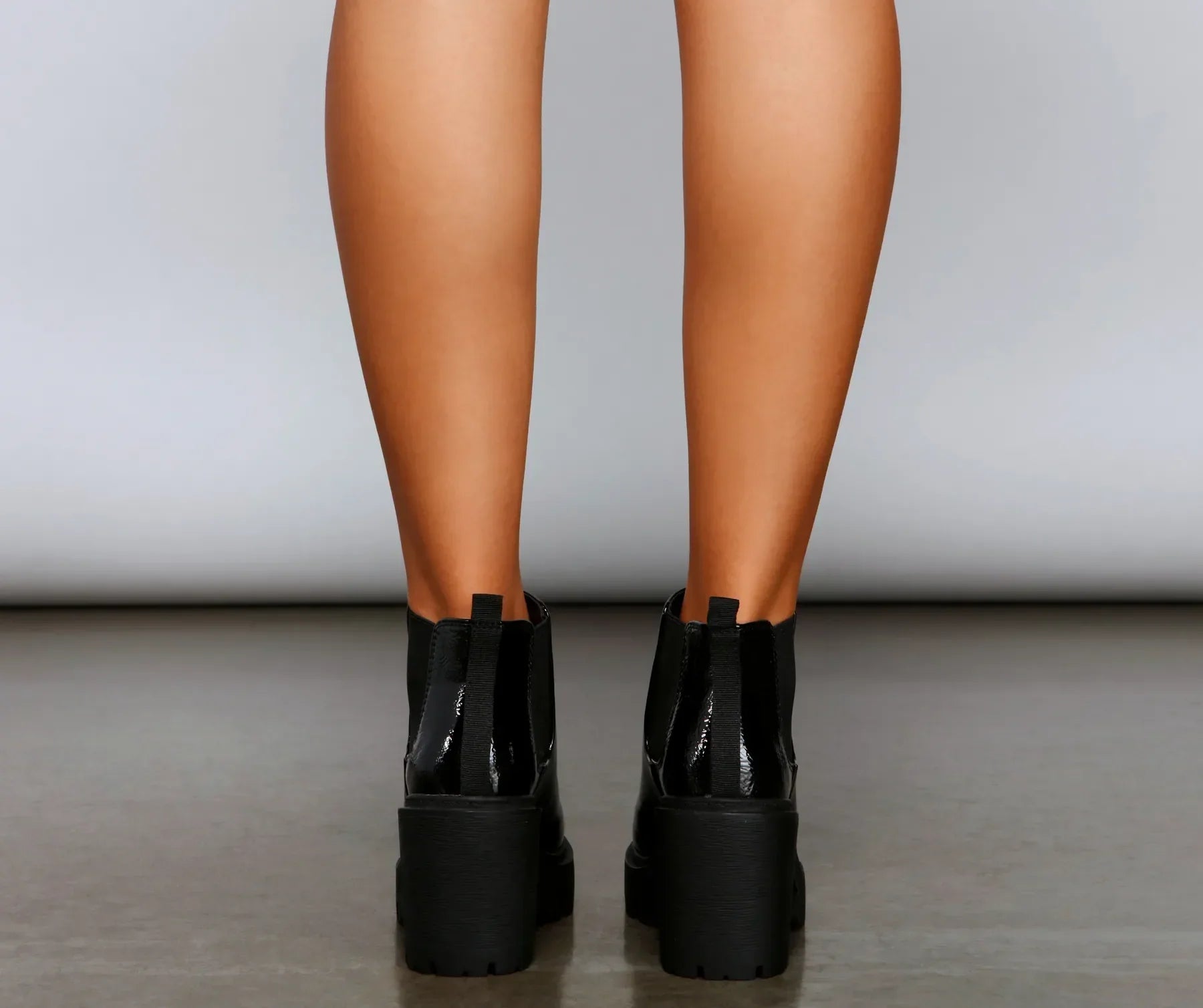 A Trendy Vibe Lug Sole Booties