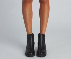 Strut It Out Lug Sole Combat Boots