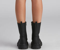 She's Trendy Lug Sole Boots