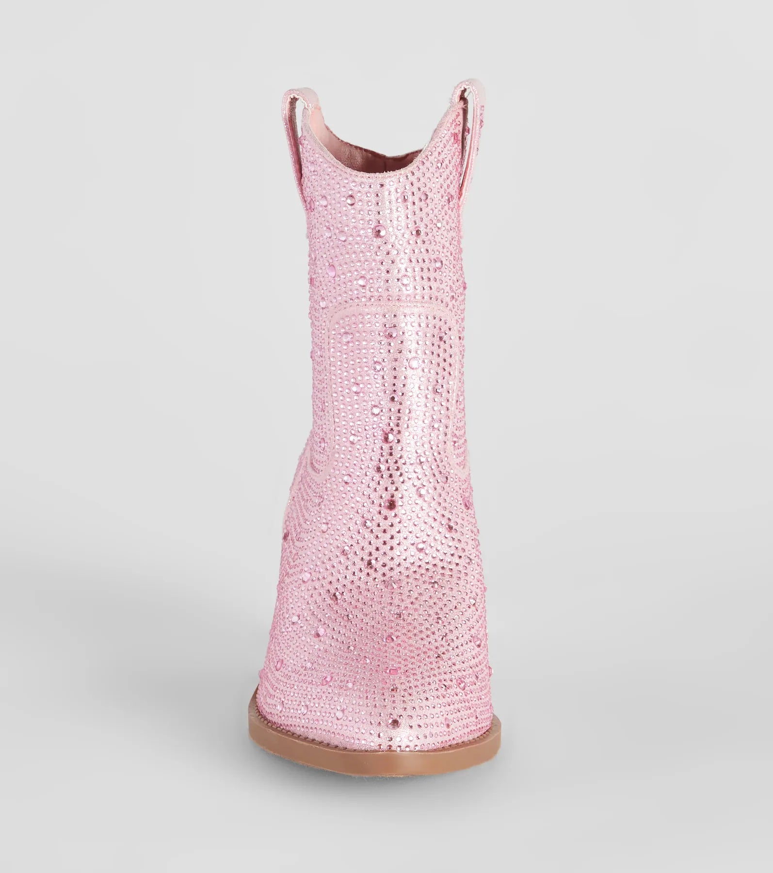 Glitzy Rhinestone Western Booties