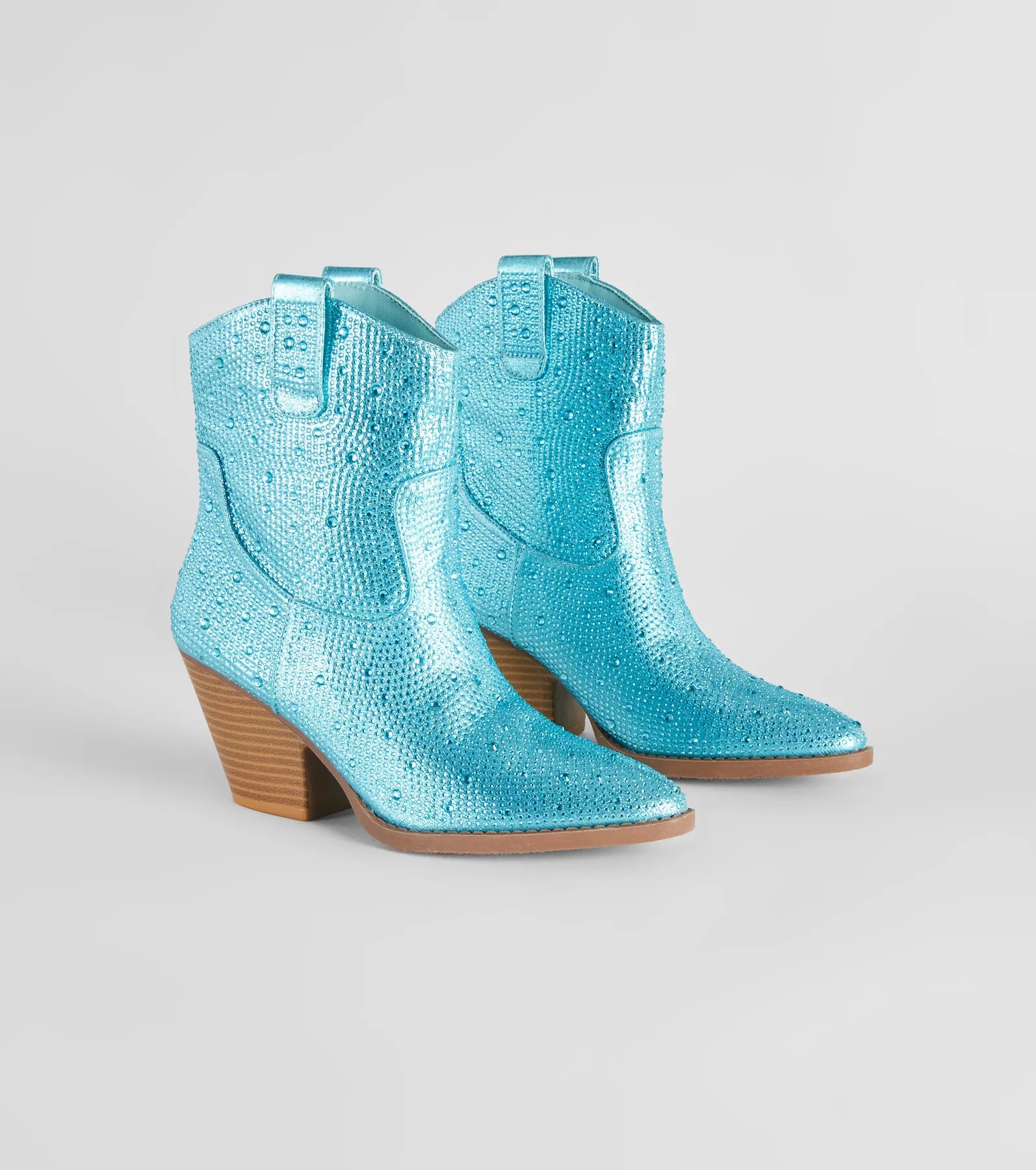 Glitzy Rhinestone Western Booties