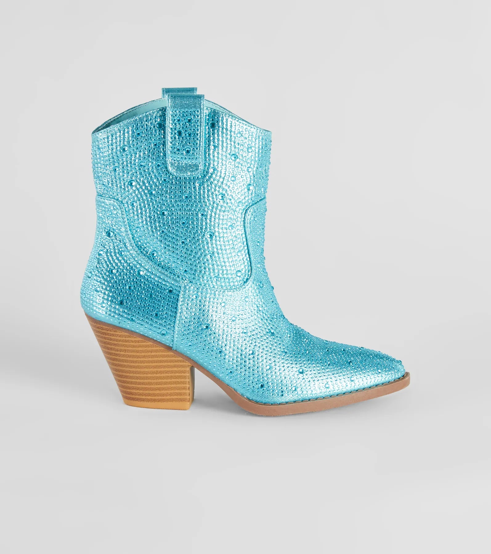 Glitzy Rhinestone Western Booties